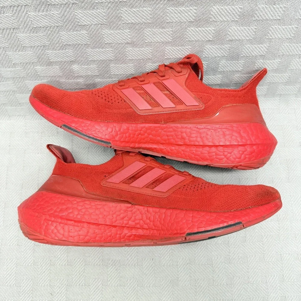 Adidas Ultra‎ Boost 21 Vivid Red Men's Size 9.5 FZ1922 Running